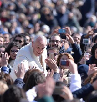 Аудиенция с папой Франциском 7 марта 2015 г. Фото: ©Ansa/Maurizio Brambatti