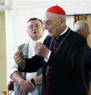 Монс. Павел Пецци с кард. Марио Дзенари, апостольским нунцием в Сирии 